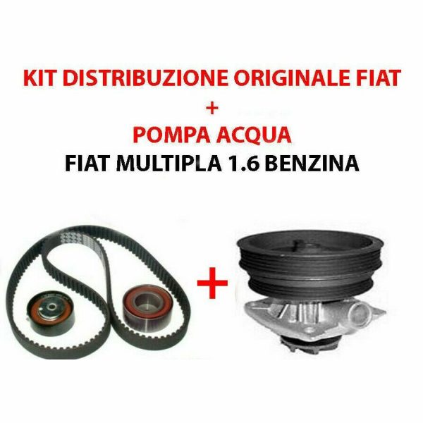 Kit Distribuzione Originale Fiat +Pompa Acqua Fiat Multipla 1.6 16v Bi-Power